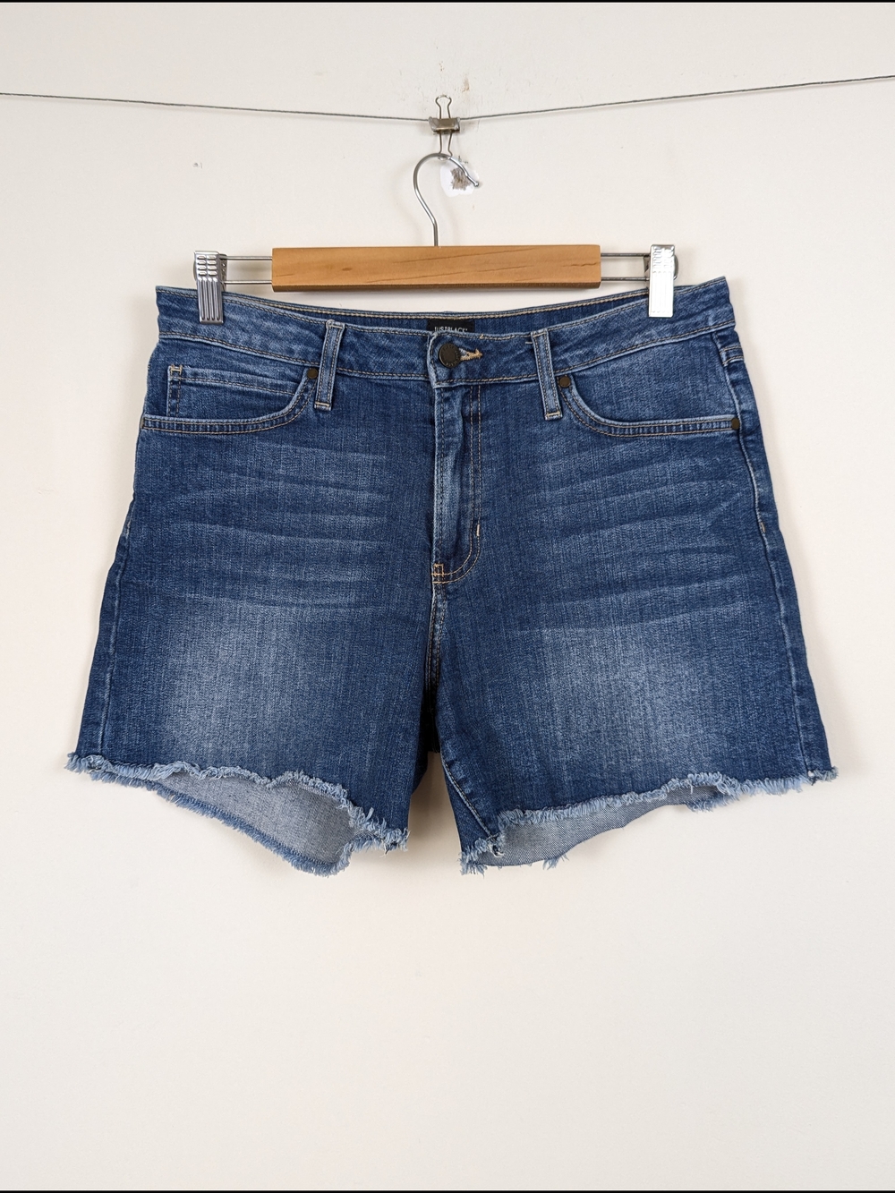 Just Black Mid-Rise Jean Cutoff Shorts